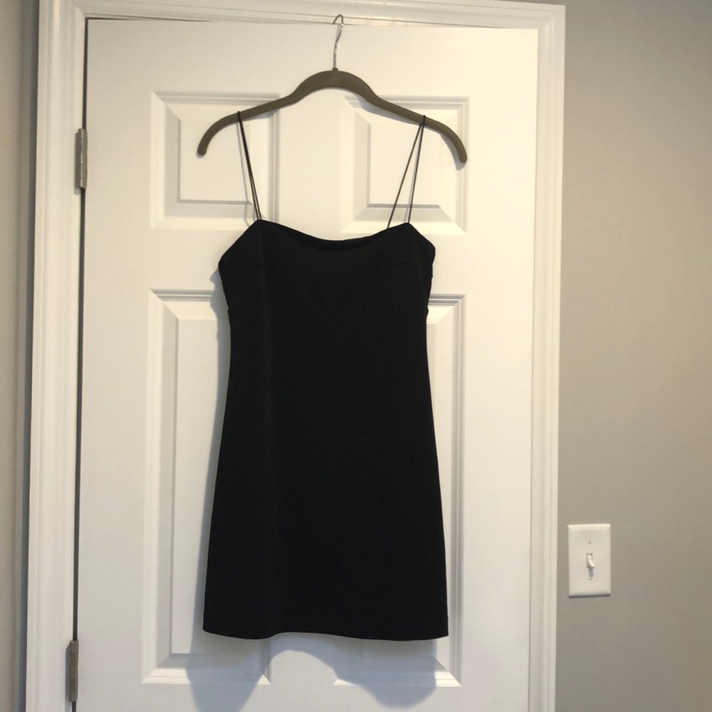Black Strappy Mini Dress - Silence + Noise (M)